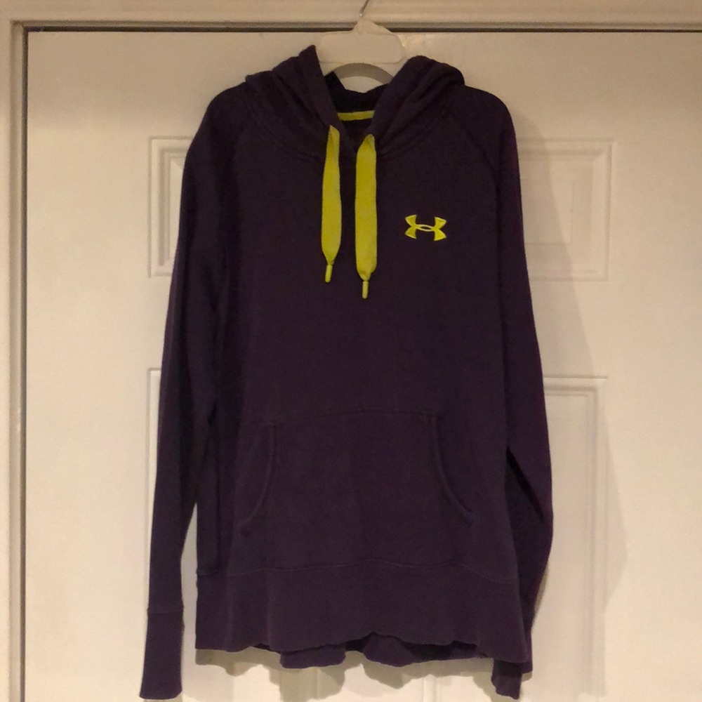 Purple Under Armour hoodie sz. L